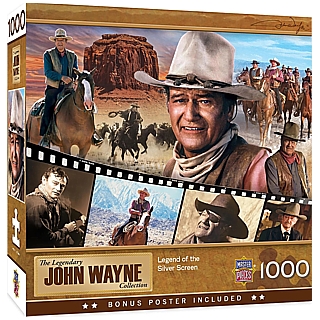 Classic Western Movies Collectibles - John Wayne 1000 Piece Jigsaw Puzzle