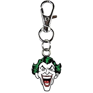 DC Comics and Movies Collectibles The Joker Rubber Keychain Zipper Pull