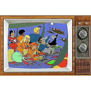 1970's Cartoon Collectibles - Josie and the Pussycats in Outer Space Metal TV Magnet