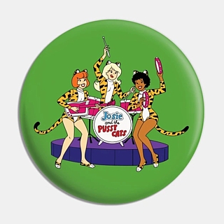 1970's Saturday Morning Cartoons Collectibles - Josie and the Pussycats Pinback Button