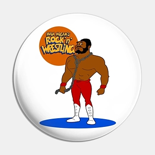 Pro Wrestling Collectibles - WWE / WWF World Wrestling Federation Junkyard Dog Rock n Wrestling Pinback Button