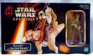 Star Wars Collectibles - Kaadu and Jar Jar Binks