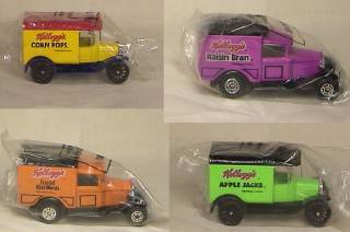 Kellogg's Collectibles - Matchbox Trucks Apple Jacks, Raisin Bran, Frosted Mini Wheats