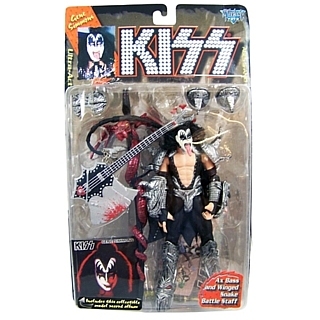 KISS Collectibles - KISS McFarlane Ultra Action Figures Series One Gene Simmons with Solo Album