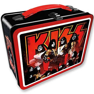 KISS Collectibles - Kiss Love Gun Metal Embossed Tin Tote Lunch Box