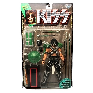KISS Collectibles - KISS McFarlane Ultra Action Figures Peter Criss Series 1 with Letter Base Stand