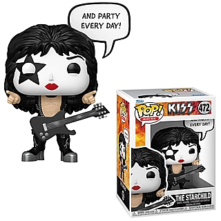 Classic Rock Collectibles - KISS Starchild Paul Stanley POP! Rocks Vinyl Figure 472 And Party Every Day