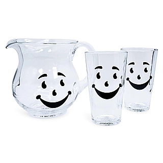 Advertising Icon Collectibles - Kool-Aid Glass Pitcher and Pint Glasses Set