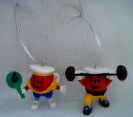 Advertising Collectibles - KoolAid - KoolAid Man Xmas Ornaments