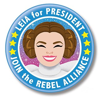 Star Wars Collectibles - Princess Leia for President Pinback Button
