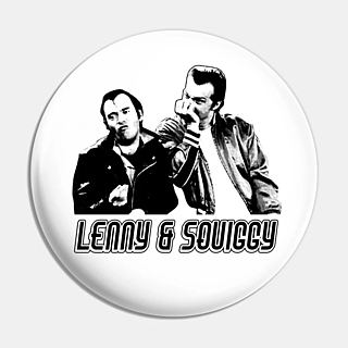 Laverne and Shirley Collectibles - Lenny and Squiggy Pinback Button