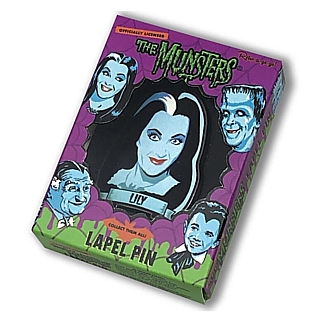 Television from the 1970's Collectibles - The Munsters Lily Munster Metal Enameled Lapel Pin
