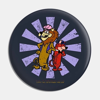 Hanna-Barbera Classic Cartoons Collectibles - Lippy the Lion and Hardy Har Har Pinback Button