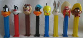 Looney Tunes Collectibles - PEZ Dispensers Daffy Duck, Sylvester the Cat, Taz the Tasmanian Devil, Tweety Bird, Bugs Bunny, Yosemite Sam and Speedy Gonzalez