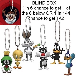 Cartoon Character Collectibles - Looney Tunes Blind Box PVC Figural Keychain