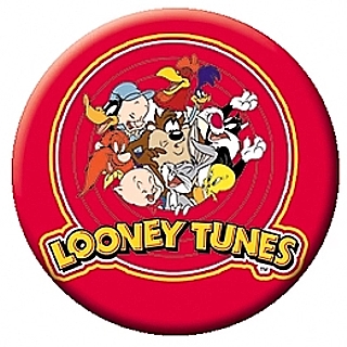 Looney Tunes Collectibles - Looney Tunes Cast and Logo Metal Pinback Button