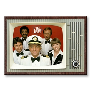 Television from the 1970's and 1980's Collectibles -The Love Boat Metal TV Magnet