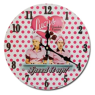 Lucille Ball - I Love Lucy - Lucy' Chocolate Factory Wall Clock