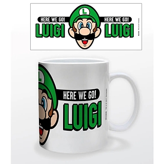 Video Game Characters - Nintendo Super Mario Luigi Here We Go Ceramic Mug