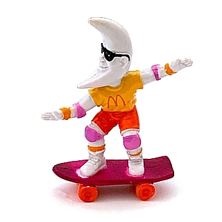 Advertising Icon Collectibles - McDonald's Mac Tonight on Skateboard Under 3 Toy