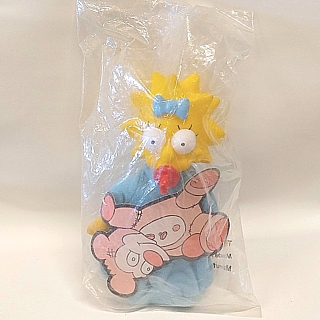 The Simpsons Collectibles - MaggieSimpson Burger King Cloth Doll with Vinyl Head
