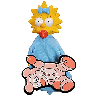 The Simpsons Collectibles - Maggie Simpson Burger King Cloth Doll with Vinyl Head