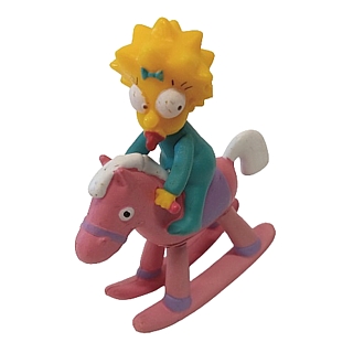 The Simpsons Collectibles -Maggie Simpson on Rocking Horse PVC