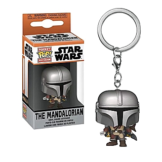Star Wars Collectibles - The Mandalorian with Blaster Pocket Pop Keychain Key Ring