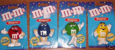 Advertising Collectibles - M & M Ceramic Magnets