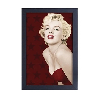 Classic Movie Characters - Marilyn Monroe Stars Gel Coated Canvas Print Wall Art