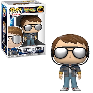 80's Movie Collectibles - Back to the Future Marty McFly with Glasses POP! Vinyl Figure 958