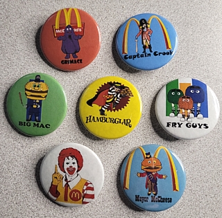 McDonald's Collectibles - McDonalds Characters Pinback Buttons