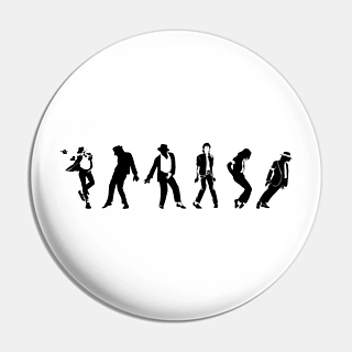 Pop Music Collectibles - King of Pop Michael Jackson Dance Moves  Pinback Button
