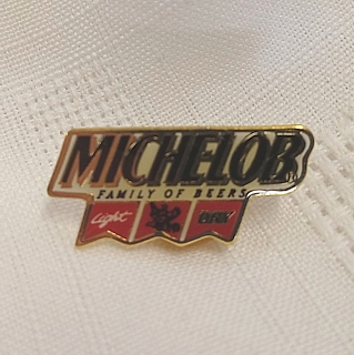 Anheuser-Busch Advertising Collectibles - Michelob Family of Beers Metal Enamel Lapel Pinback Pin Tie Tack