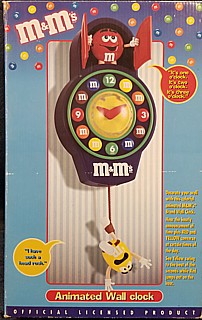 Advertising Collectibles - M & M Animated Wall Clock