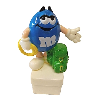 Advertising Collectibles - M & M Blue Backpack Square Base Topper