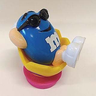 Advertising Collectibles - M & M Blue Easter Candy Topper with Egg