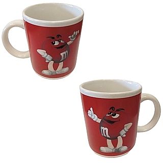 Advertising Collectibles - M&M Red Ceramic Coffee Mug