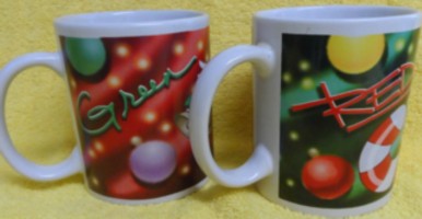 Advertising Collectibles - M & M Christmas Ceramic Mugs Galerie
