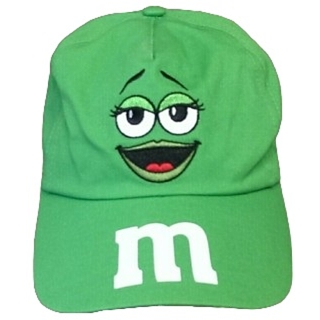 Advertising Collectibles - M&M Green Baseball Cap Hat