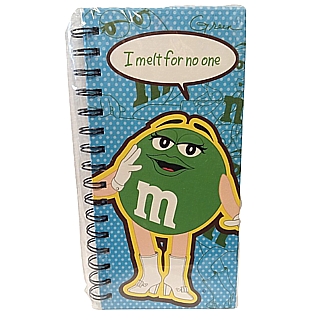 Advertising Collectibles - M & M Green I Melt For No One Note Book
