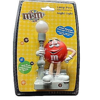 Advertising Collectibles - M & M Red Lamp Post Night Light