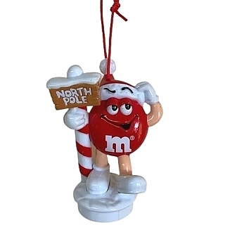 Advertising Collectibles - M & M Candy Toppers / Xmas Ornaments - North Pole