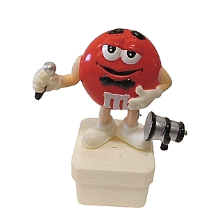 Advertising Collectibles - M & M Red MC with Microphone Square Base Topper