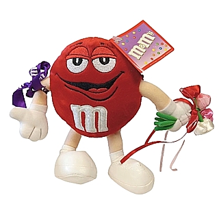 Advertising Collectibles - M & M Red with Flowers Plush