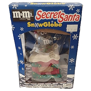 Advertising Collectibles - M & M Secret Santa Snow Globe