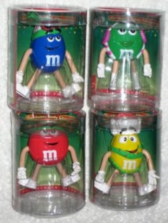 Advertising Collectibles - M & M Christmas Topper Ornament