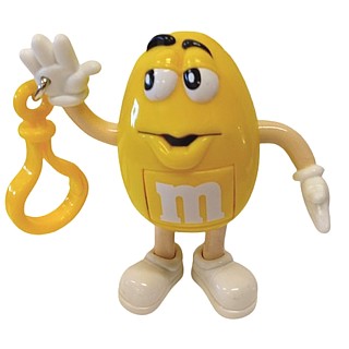 Advertising Collectibles - M & M Yellow Clip-On Dispenser Figure