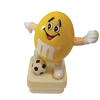 Advertising Collectibles - M & M Yellow Soccer Square Base Topper
