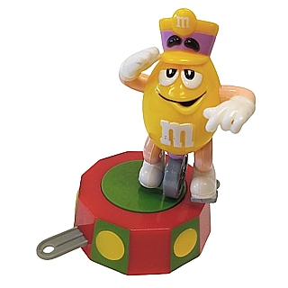 Advertising Collectibles - M & M YELLOW on Unicycle Christmas Train Figure